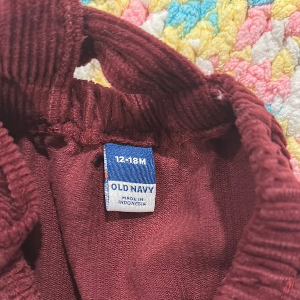 Old Navy Burgundy Baby Romper